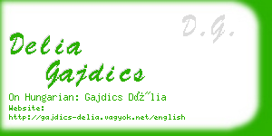delia gajdics business card
